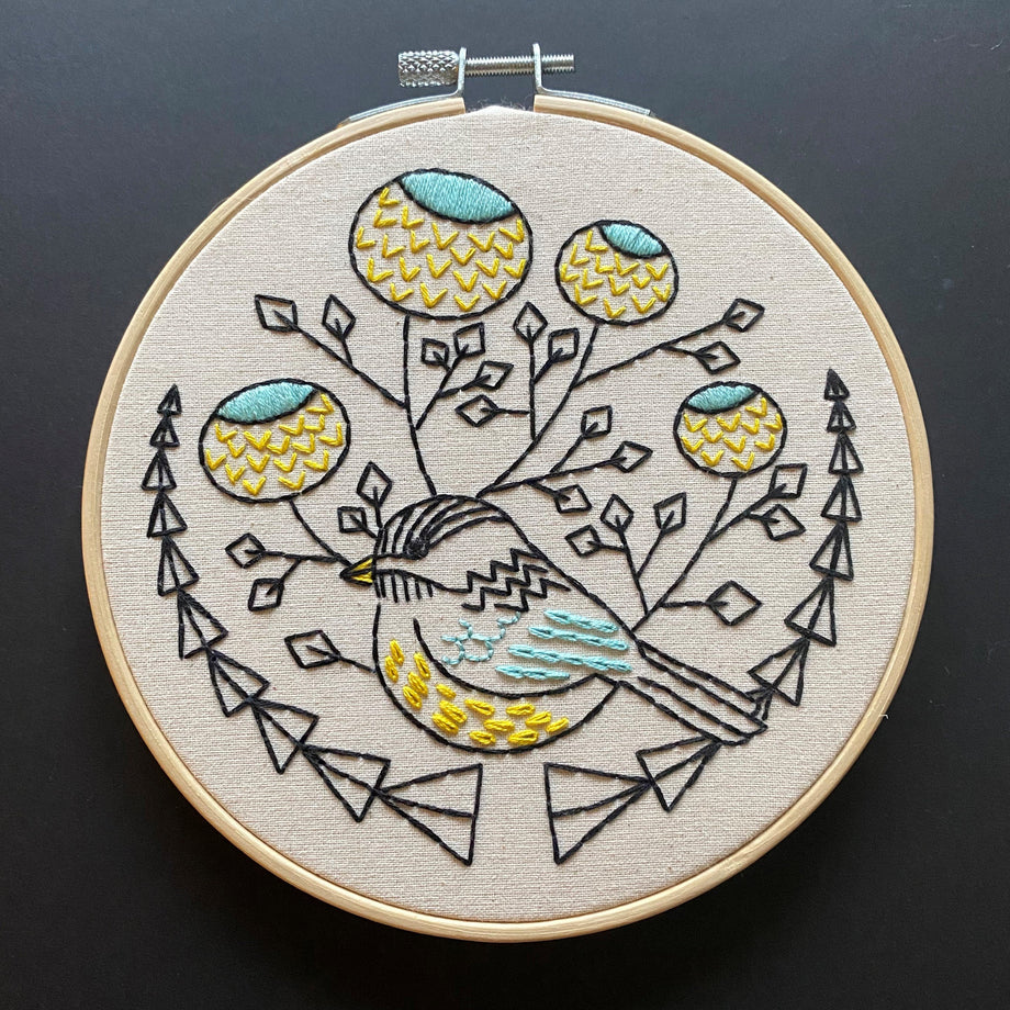 Hand Embroidered Sweatshirt. Bird Hand Embroidery. Organic Cotton Top -   Canada